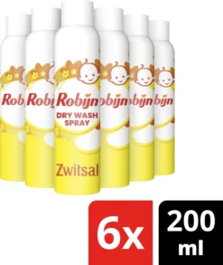 Robijn Zwitsal Dry Wash Spray - 6 X 200 Ml - Voordeelverpakking 9 Robijn Zwitsal Dry Wash Spray - 6 X 200 Ml - Voordeelverpakking -Wasbenodigdheden Winkel 1013x1200