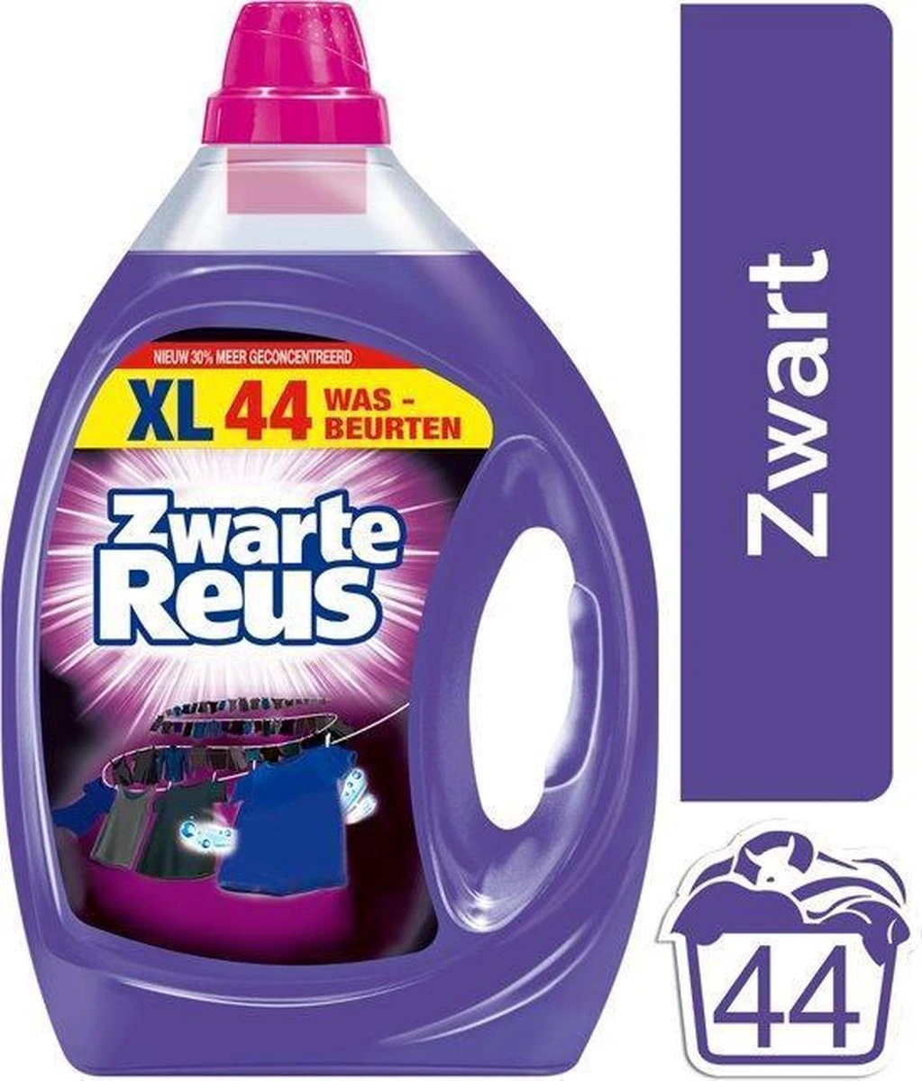 Zwarte Reus Gel - 44 Wasbeurten - Vloeibaar - Wasmiddel 14 Zwarte Reus Gel - 44 Wasbeurten - Vloeibaar - Wasmiddel - Afbeelding 14