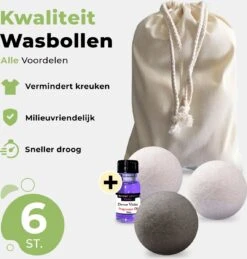 Drogerballen Met Wasparfum - Droogballen - Set Van 6 XL Ballen - Wasdroger Ballen Wol - 100% Nieuw-Zeelands Schapenwol - Wasballen 15 Drogerballen Met Wasparfum - Droogballen - Set Van 6 XL Ballen - Wasdroger Ballen Wol - 100% Nieuw-Zeelands Schapenwol - Wasballen -Wasbenodigdheden Winkel 1143x1200