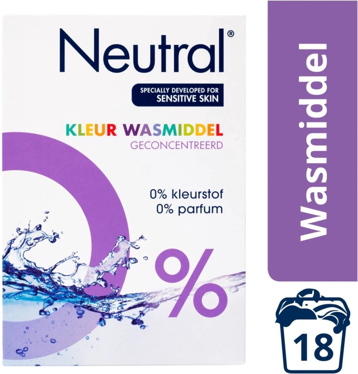 Neutral 0% Kleur Parfumvrij Waspoeder - 18 Wasbeurten - 1,188 Kg - Wasmiddel 1 Neutral 0% Kleur Parfumvrij Waspoeder - 18 Wasbeurten - 1,188 Kg - Wasmiddel