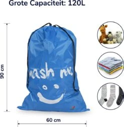 Wonair - Waszakken Voor Wasgoed - 60x90cm - Hemelsblauw - Met Trekkoord 12 Wonair - Waszakken Voor Wasgoed - 60x90cm - Hemelsblauw - Met Trekkoord -Wasbenodigdheden Winkel 1178x1200
