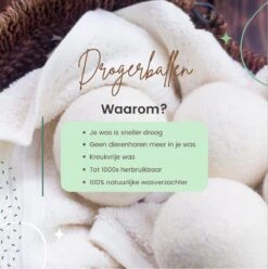 Geniet Van Gemak® | Herbruikbare Wollen Drogerballen | Wasbollen | Schaapswol | Duurzame En Energiebesparende Wasballen | 6 XL Drogerballen -Wasbenodigdheden Winkel 1195x1200 2