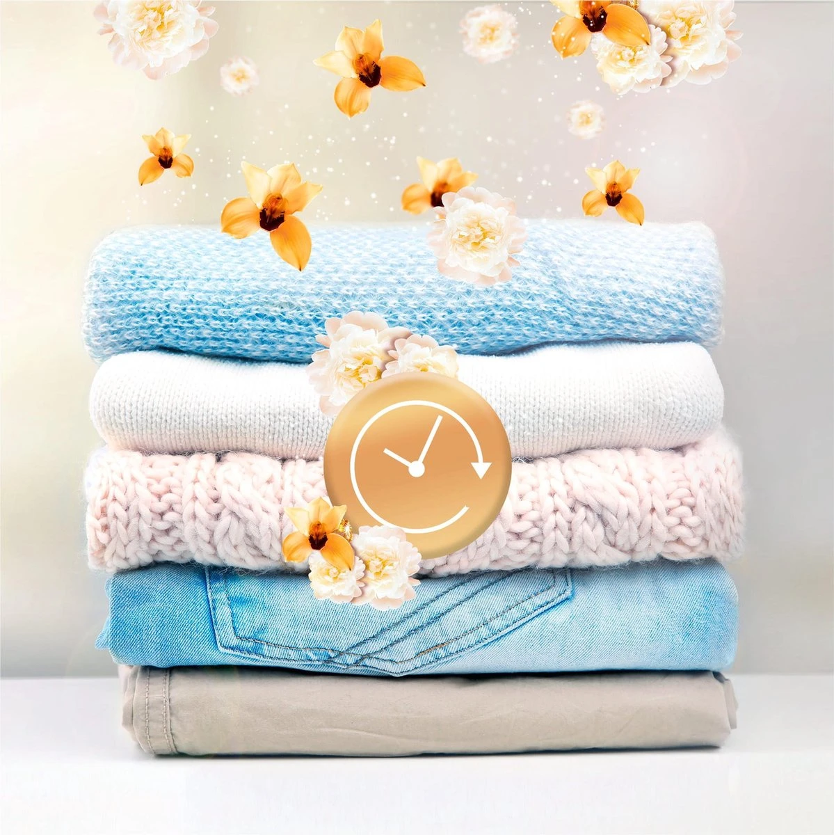 Lenor Geurbooster Gouden Orchidee - Geurparels - 6x11 Wasbeurten - Voordeelverpakking 4 Lenor Geurbooster Gouden Orchidee - Geurparels - 6x11 Wasbeurten - Voordeelverpakking - Afbeelding 4