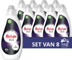 Robijn Vloeibaar Wasmiddel Black 8 X 700ml 112 Wasbeurten