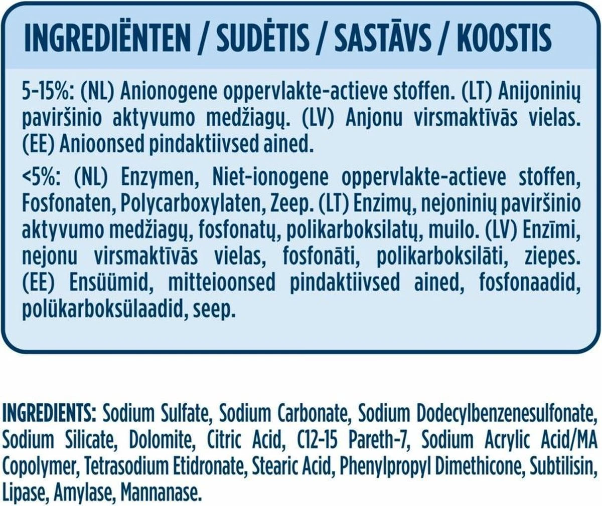 Neutral Waspoeder Kleur - Dermatologisch Getest, Parfumvrij En Hypoallergeen - 4 X 45 Wasbeurten 4 Neutral Waspoeder Kleur - Dermatologisch Getest, Parfumvrij En Hypoallergeen - 4 X 45 Wasbeurten - Afbeelding 4