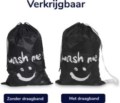 Wonair - Grote Waszak - Laundry Bag - Wash Me - 60x90cm - Zwart - Met Trekkoord 13 Wonair - Grote Waszak - Laundry Bag - Wash Me - 60x90cm - Zwart - Met Trekkoord -Wasbenodigdheden Winkel 1200x1031 1