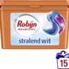 Robijn Wascapsules - 3-in-1 - Stralend Wit - 15 Stuks