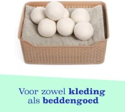 Casa Calma Drogerballen (6 Stuks) - Inclusief Opbergzakje - 100% Natuurlijk Schapenwol - Droger Ballen - Zero Waste Wasverzachter Bollen - Energiebesparend Drogen Met Droogbollen - Dryer Balls - Diervriendelijk & Milieuvriendelijk - Energie Besparen -Wasbenodigdheden Winkel 1200x1075