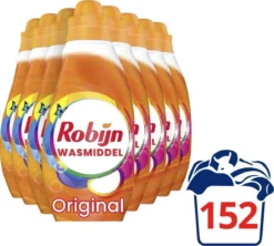 Robijn Klein & Krachtig Color Vloeibaar Wasmiddel - 8 X 19 Wasbeurten - Voordeelverpakking -Wasbenodigdheden Winkel 1200x1078