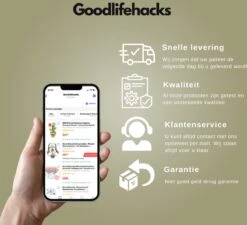 Goodlifehacks Originele XL 6 Stuks Drogerballen - Wasbollen - Wasverzachter - Zero Waste Dryerballs - Duurzaam - Herbruikbare Droogballen - Wit & Grijs - Energie Besparen -Wasbenodigdheden Winkel 1200x1093