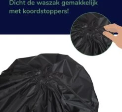 Wonair - Grote Waszak - Laundry Bag - Wash Me - 60x90cm - Zwart - Met Trekkoord 14 Wonair - Grote Waszak - Laundry Bag - Wash Me - 60x90cm - Zwart - Met Trekkoord -Wasbenodigdheden Winkel 1200x1097 2