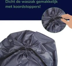 Wonair - Grote Waszak - Wash Me - Wastas - 60x90cm - Grijs - Met Trekkoord -Wasbenodigdheden Winkel 1200x1097 5