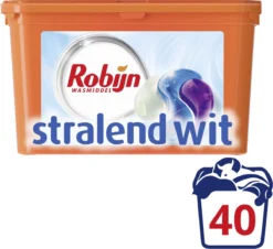 Robijn Stralend Wit 3 In 1 Wascapsules Speciaal Voor De Witte Was - 40 Wasbeurten Kwartaalbox -Wasbenodigdheden Winkel 1200x1098 1