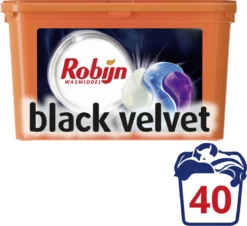 Robijn Black Velvet 3 In 1 Wascapsules - 40 Wasbeurten - Kwartaalbox -Wasbenodigdheden Winkel 1200x1098