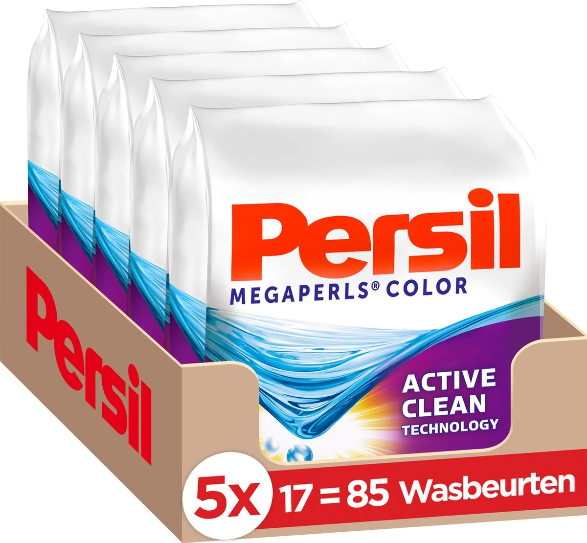 Persil® Persil Megaperls Color Waspoeder - Poeder Wasmiddel - Voordeelverpakking - 5 X 17 Wasbeurten 1 Persil® Persil Megaperls Color Waspoeder - Poeder Wasmiddel - Voordeelverpakking - 5 X 17 Wasbeurten