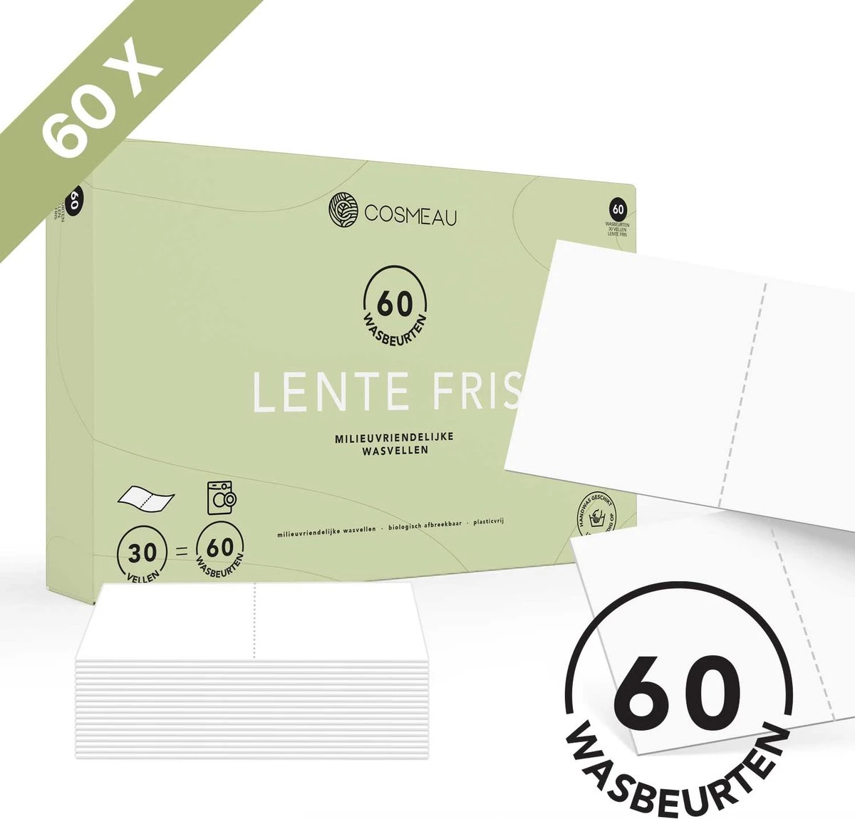 Cosmeau Wasmiddel Wasstrips 60 Wasbeurten Lentefris Wasvellen Wasdoekjes Detergent Sheets Eco Laundry Strips Wasdoekjes Biologisch - Cosmo Cosmea Kosmo 1 Cosmeau Wasmiddel Wasstrips 60 Wasbeurten Lentefris Wasvellen Wasdoekjes Detergent Sheets Eco Laundry Strips Wasdoekjes Biologisch - Cosmo Cosmea Kosmo