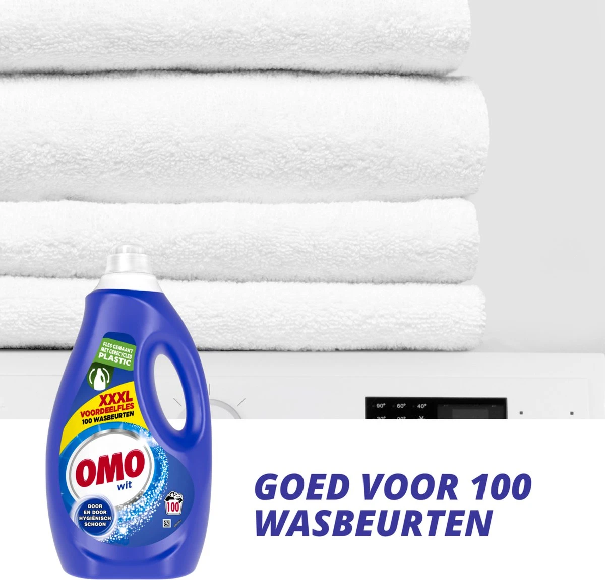 Omo Vloeibaar Wasmiddel Wit - 100 Wasbeurten - Grootverpakking 6 Omo Vloeibaar Wasmiddel Wit - 100 Wasbeurten - Grootverpakking - Afbeelding 6