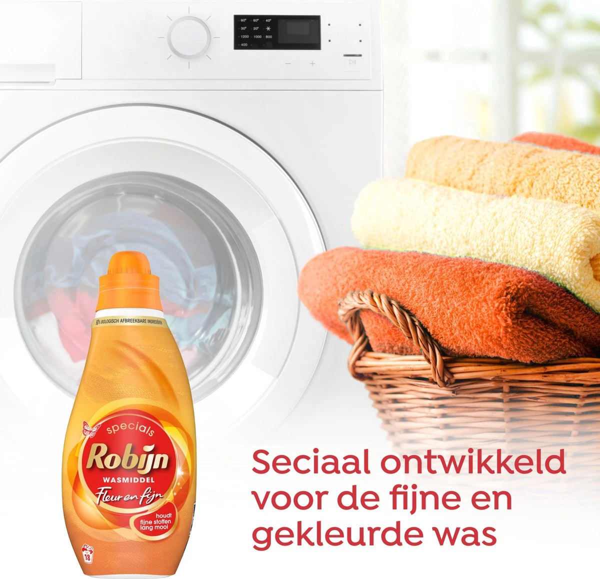 Robijn Specials Fleur & Fijn Vloeibaar Wasmiddel - 6 X 18 Wasbeurten - Voordeelverpakking 4 Robijn Specials Fleur & Fijn Vloeibaar Wasmiddel - 6 X 18 Wasbeurten - Voordeelverpakking - Afbeelding 4