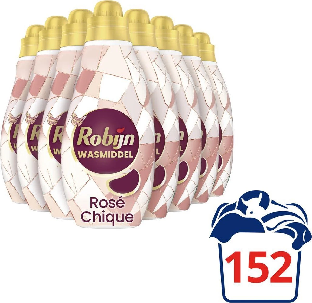 Robijn Klein & Krachtig Rosé Chique Vloeibaar Wasmiddel - 8 X 19 Wasbeurten - Voordeelverpakking 4 Robijn Klein & Krachtig Rosé Chique Vloeibaar Wasmiddel - 8 X 19 Wasbeurten - Voordeelverpakking - Afbeelding 4