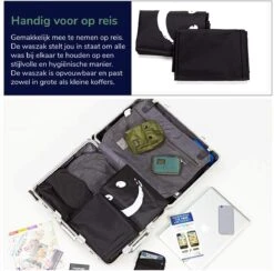 Wonair - Waszak Groot - 60x90cm - Zwart - Met Trekkoord En Draagband 11 Wonair - Waszak Groot - 60x90cm - Zwart - Met Trekkoord En Draagband -Wasbenodigdheden Winkel 1200x1187 10