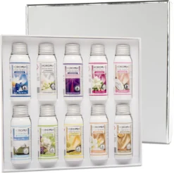 Horomia Geschenkset - Wasparfum Proefpakket - Horobox Silver - 10x 50ml Wasparfum