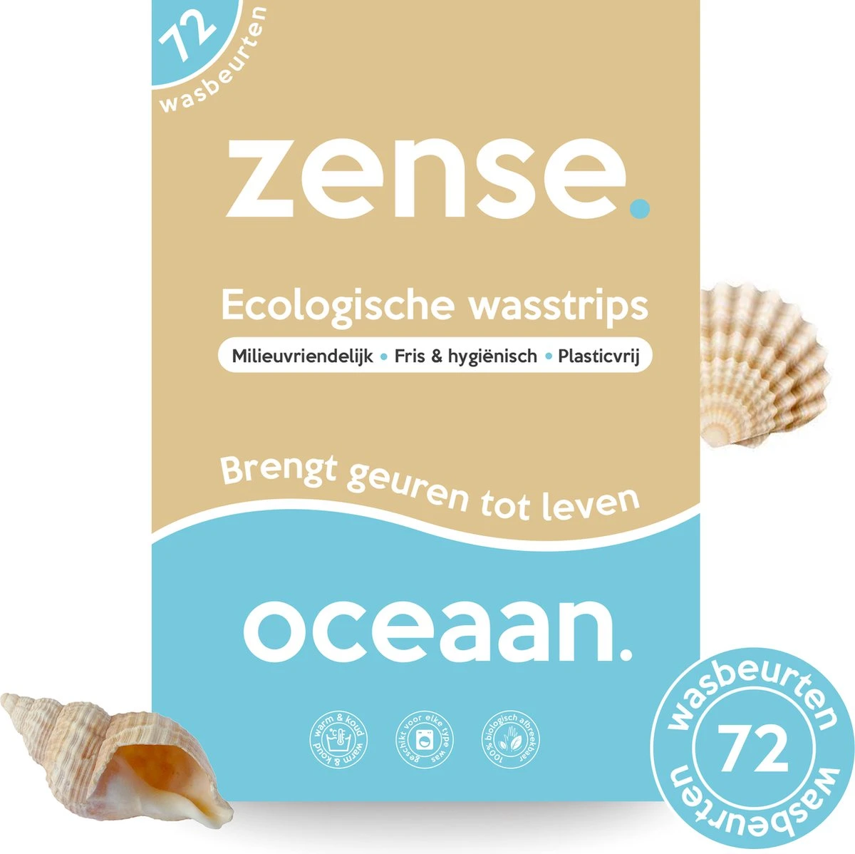 Zense Eco Wasmiddel Wasstrips - 72 Grote Wasbeurten - Ocean Breeze 1 Zense Eco Wasmiddel Wasstrips - 72 Grote Wasbeurten - Ocean Breeze