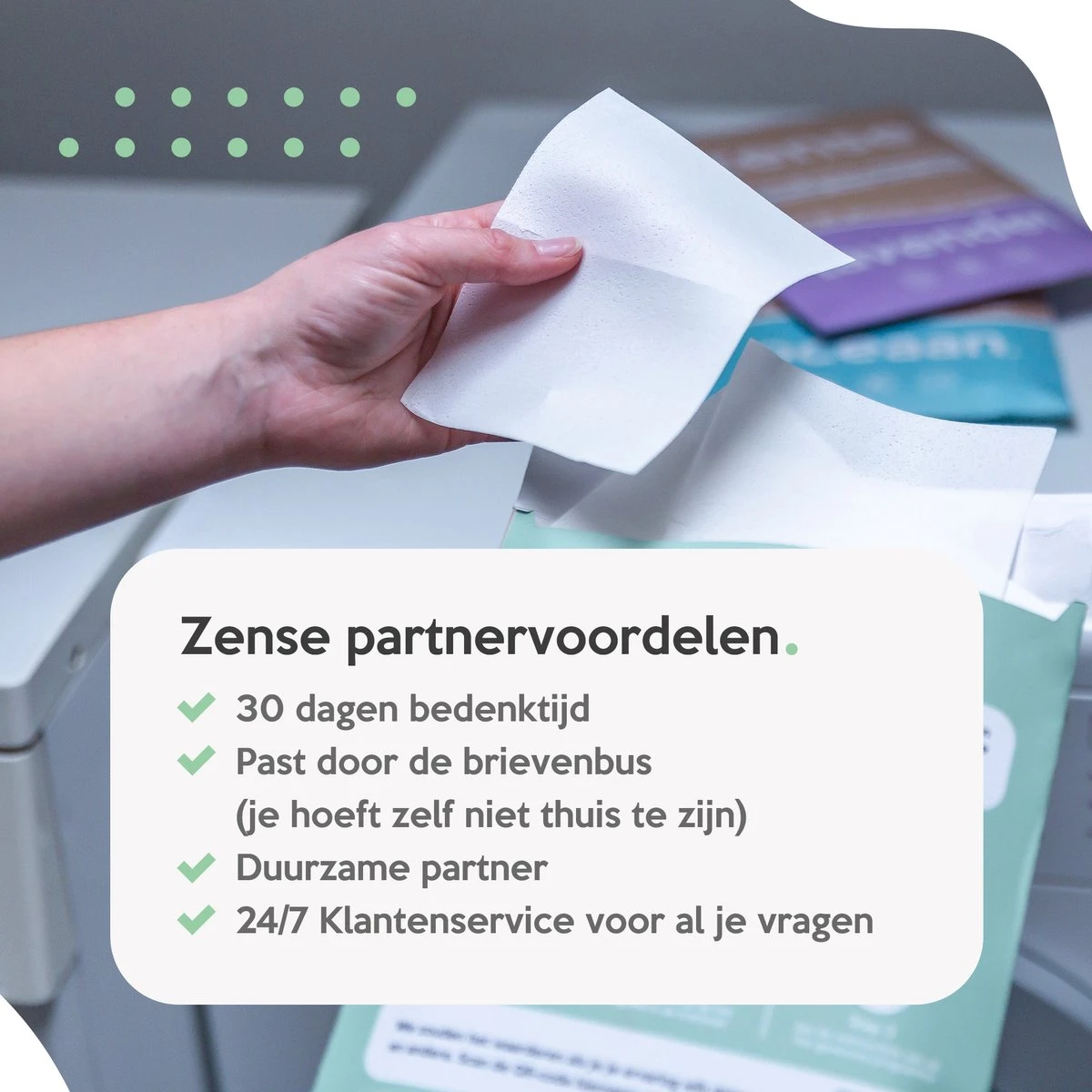 Zense Eco Wasmiddel Wasstrips - 72 Grote Wasbeurten - Neutraal - Wasmiddeldoekjes 8 Zense Eco Wasmiddel Wasstrips - 72 Grote Wasbeurten - Neutraal - Wasmiddeldoekjes - Afbeelding 8