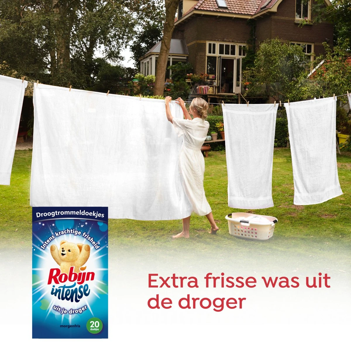 Robijn Droogtrommeldoekjes Intense 20 Stuks 2 Robijn Droogtrommeldoekjes Intense 20 Stuks - Afbeelding 2