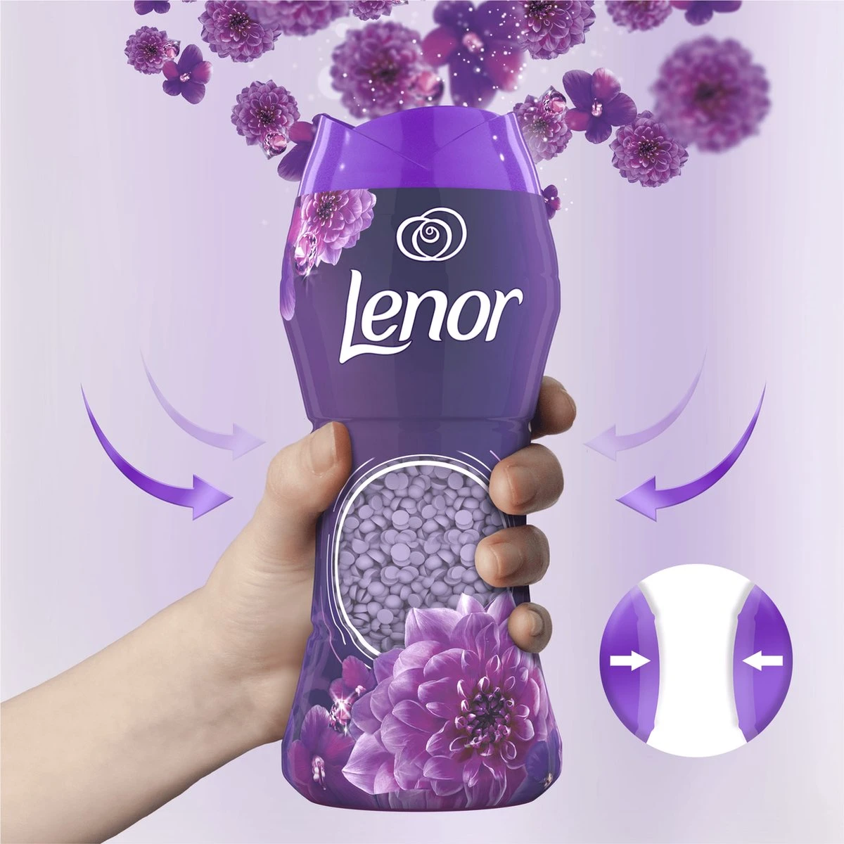Lenor Amethist En Bloemen - In-Wash Geurbooster - Voordeelverpakking 6 X 16 Wasbeurten 5 Lenor Amethist En Bloemen - In-Wash Geurbooster - Voordeelverpakking 6 X 16 Wasbeurten - Afbeelding 5