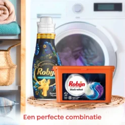 Robijn Wascapsules 3-in-1 Black Velvet - 3 X 40 Stuks - Voordeelverpakking -Wasbenodigdheden Winkel 1200x1200 132
