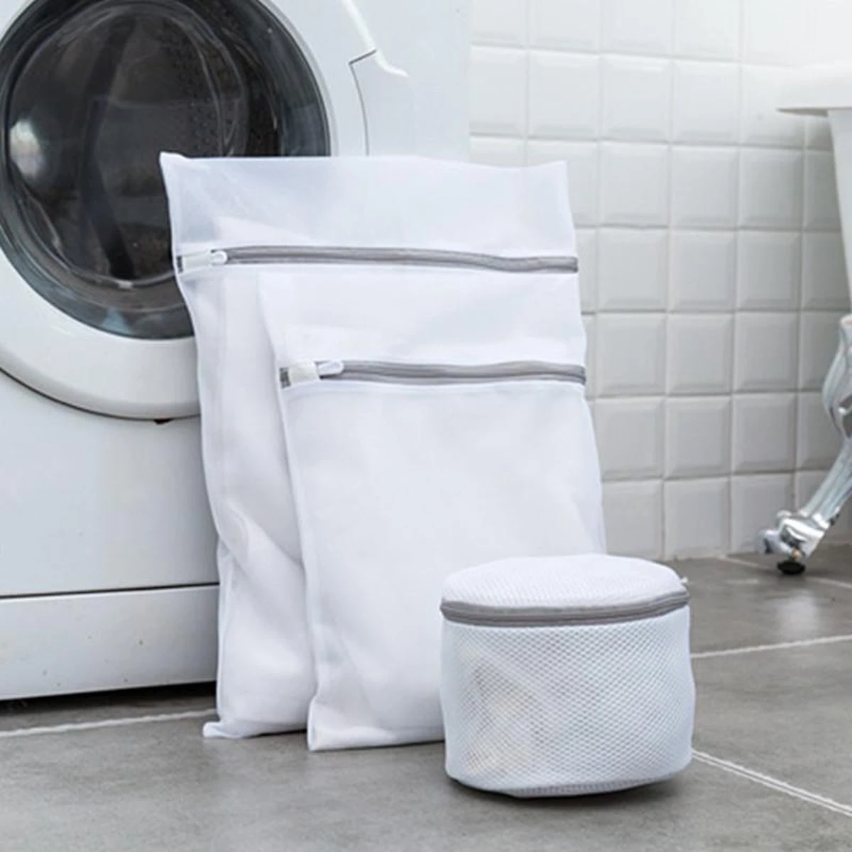 Merkloos Waszak 4 Delig - 1x Groot (50x60 Cm) - 1x Middel ( 40x50cm) - 1x Normaal (30x40cm) - 1x BH (17x15cm) 1 Merkloos Waszak 4 Delig - 1x Groot (50x60 Cm) - 1x Middel ( 40x50cm) - 1x Normaal (30x40cm) - 1x BH (17x15cm)