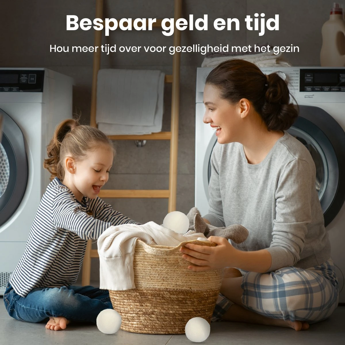 Wooly Drogerballen - 6 Wasdroger Ballen - Duurzaam - Wol - Herbruikbare Wasballen - Wasbol - Wasverzachter 2 Wooly Drogerballen - 6 Wasdroger Ballen - Duurzaam - Wol - Herbruikbare Wasballen - Wasbol - Wasverzachter - Afbeelding 2