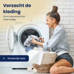 Wooly Drogerballen - 6 Wasdroger Ballen - Duurzaam - Wol - Herbruikbare Wasballen - Wasbol - Wasverzachter 13 Wooly Drogerballen - 6 Wasdroger Ballen - Duurzaam - Wol - Herbruikbare Wasballen - Wasbol - Wasverzachter -Wasbenodigdheden Winkel 1200x1200 1445