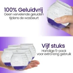 BluGo Doseerbol 5 Stuks - Wasbollen - Doseerdop - Drogerballen - Wasballen - Herbruikbaar - Maataanduiding - 150ml -Wasbenodigdheden Winkel 1200x1200 1462
