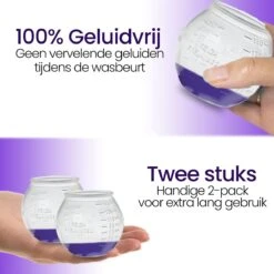 BluGo Doseerbol 2 Stuks - Wasbollen - Doseerdop - Drogerballen - Wasballen - Wasmiddel - Herbruikbaar - Maataanduiding - 150ml -Wasbenodigdheden Winkel 1200x1200 1499
