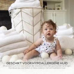 Merino Wollen Drogerballen XL - 10 Stuks - Herbruikbare Wasballen - Natuurlijke Wasverzachter - Wasbollen - Dryer Balls - Duurzame Nieuw-Zeelandse Droogballen -Wasbenodigdheden Winkel 1200x1200 1539