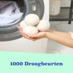 Casa Calma Drogerballen (6 Stuks) - Inclusief Opbergzakje - 100% Natuurlijk Schapenwol - Droger Ballen - Zero Waste Wasverzachter Bollen - Energiebesparend Drogen Met Droogbollen - Dryer Balls - Diervriendelijk & Milieuvriendelijk - Energie Besparen -Wasbenodigdheden Winkel 1200x1200 1542