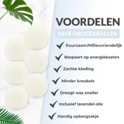 FAVE Drogerballen XL - 6 Stuks - Inclusief 2x Lavendelolie & Opbergzakje - Wasbol - Wasballen - Doseerbol - Droogballen - Duurzaam 14 FAVE Drogerballen XL - 6 Stuks - Inclusief 2x Lavendelolie & Opbergzakje - Wasbol - Wasballen - Doseerbol - Droogballen - Duurzaam -Wasbenodigdheden Winkel 1200x1200 1575
