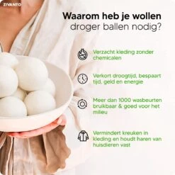 Drogerballen - Droogballen Voor Wasdrogers - Wasdrogerballen, Wasbollen & Wasballen - 100% Diervriendelijk, Duurzaam & Herbruikbaar - Duurzaam Cadeau - Energie Besparen - RWS Wol & Zero Waste - 6 Stuks Van Zivanto 11 Drogerballen - Droogballen Voor Wasdrogers - Wasdrogerballen, Wasbollen & Wasballen - 100% Diervriendelijk, Duurzaam & Herbruikbaar - Duurzaam Cadeau - Energie Besparen - RWS Wol & Zero Waste - 6 Stuks Van Zivanto -Wasbenodigdheden Winkel 1200x1200 1577