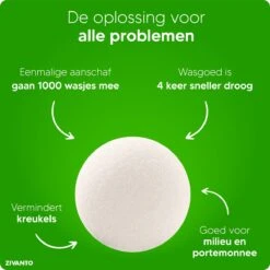 Drogerballen - Droogballen Voor Wasdrogers - Wasdrogerballen, Wasbollen & Wasballen - 100% Diervriendelijk, Duurzaam & Herbruikbaar - Duurzaam Cadeau - Energie Besparen - RWS Wol & Zero Waste - 6 Stuks Van Zivanto 12 Drogerballen - Droogballen Voor Wasdrogers - Wasdrogerballen, Wasbollen & Wasballen - 100% Diervriendelijk, Duurzaam & Herbruikbaar - Duurzaam Cadeau - Energie Besparen - RWS Wol & Zero Waste - 6 Stuks Van Zivanto -Wasbenodigdheden Winkel 1200x1200 1578