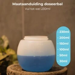 FAVE Doseerbol - Wasbollen - Drogerbollen - Transparant - Doseerdop - 230ml - 1 Stuk - Inclusief E-book -Wasbenodigdheden Winkel 1200x1200 1591