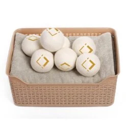 LuxerLiving Wasbol Set Van 6 - Droogt Tot 30% Sneller - Wasverzachter - Droger Ballen - Dryer Balls - Ecologisch - 100% Wol -Wasbenodigdheden Winkel 1200x1200 1615