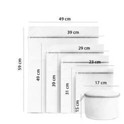 ForDig Wasnet Waszakjes (5 Stuks) Voor Lingerie En Fijne Was - Geschikt Voor Wasmachine - Met Rits - Wit -Wasbenodigdheden Winkel 1200x1200 1630