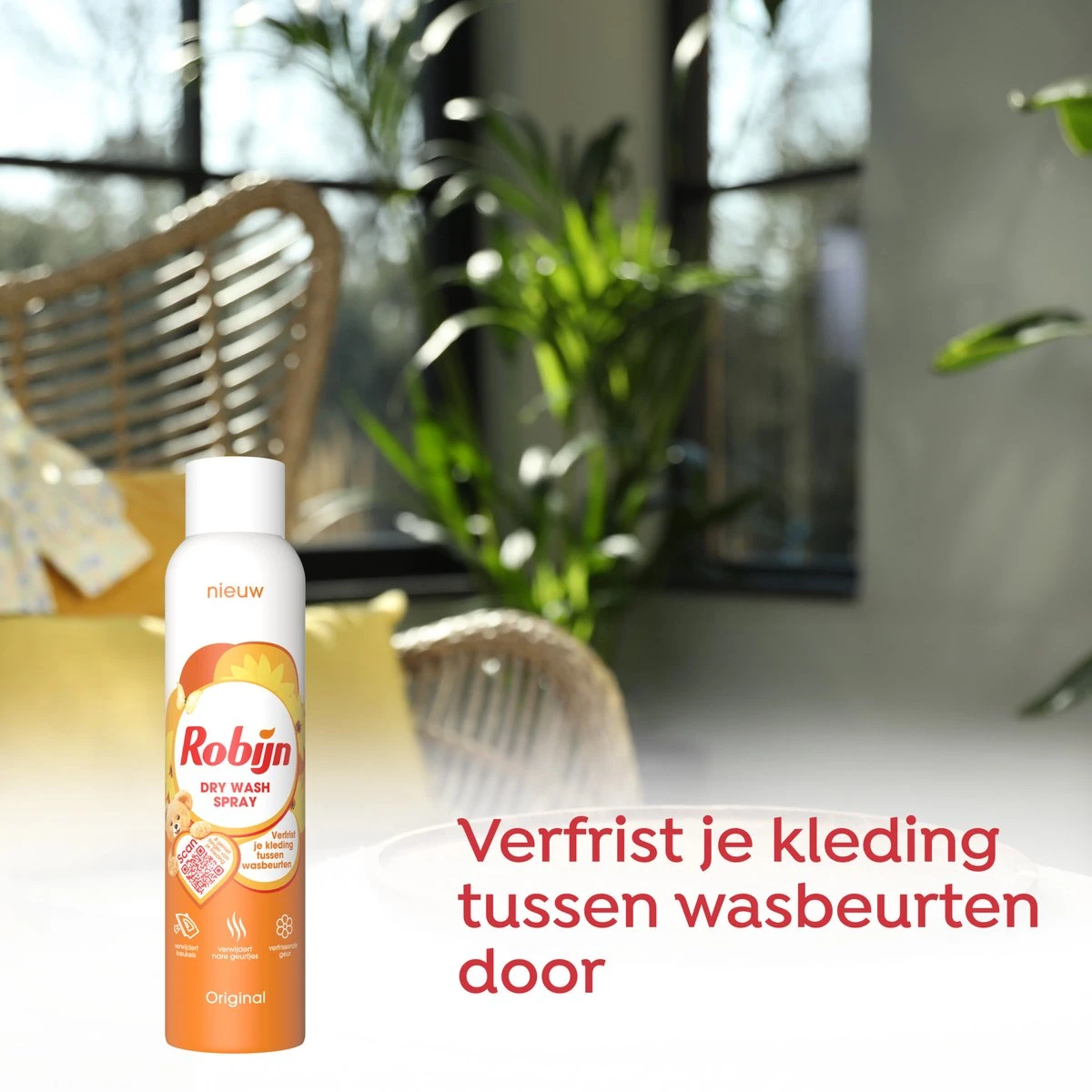 Robijn Original Dry Wash Spray - 6 X 200 Ml - Voordeelverpakking 5 Robijn Original Dry Wash Spray - 6 X 200 Ml - Voordeelverpakking - Afbeelding 5