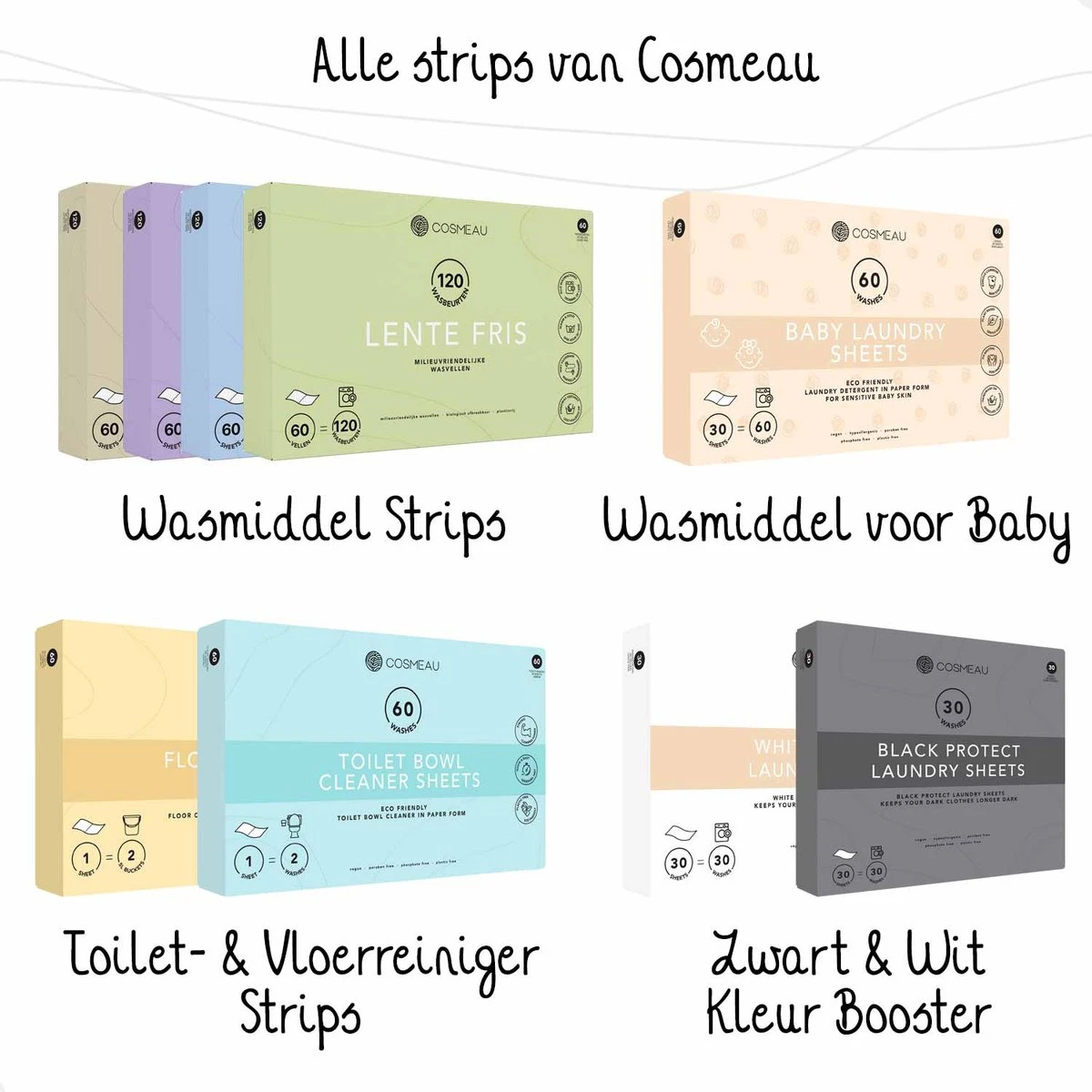 Cosmeau Baby Wasmiddel Wasstrips 60 Wasbeurten Bergamot Wasvellen Detergent Sheets Eco Laundry Strips - Kids Peuters Baby 12 Cosmeau Baby Wasmiddel Wasstrips 60 Wasbeurten Bergamot Wasvellen Detergent Sheets Eco Laundry Strips - Kids Peuters Baby - Afbeelding 12