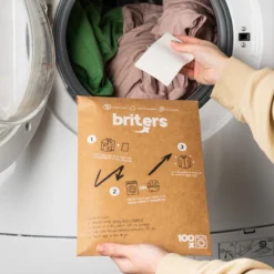 Briters Wasmiddelstrips - 100 Wasbeurten - Ecologisch Wasmiddel - 100% Plasticvrij - Fresh Linen - Wasstrips -Wasbenodigdheden Winkel 1200x1200 40