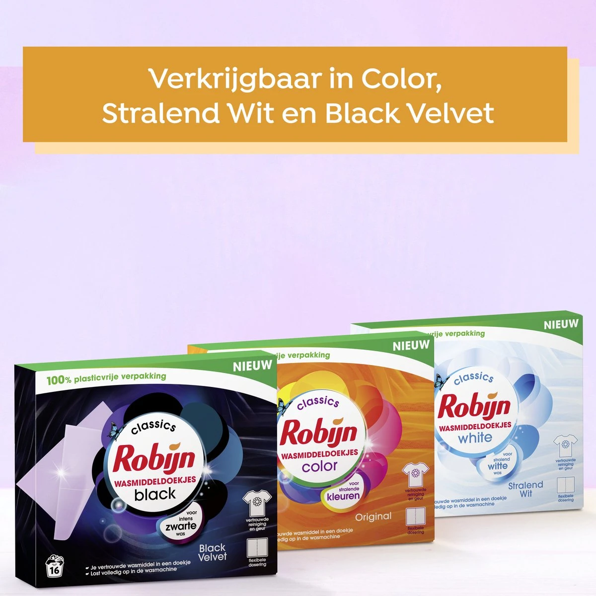 Robijn Classics Black Velvet Wasmiddeldoekjes - 4 X 16 Wasstrips - Voordeelverpakking 10 Robijn Classics Black Velvet Wasmiddeldoekjes - 4 X 16 Wasstrips - Voordeelverpakking - Afbeelding 10