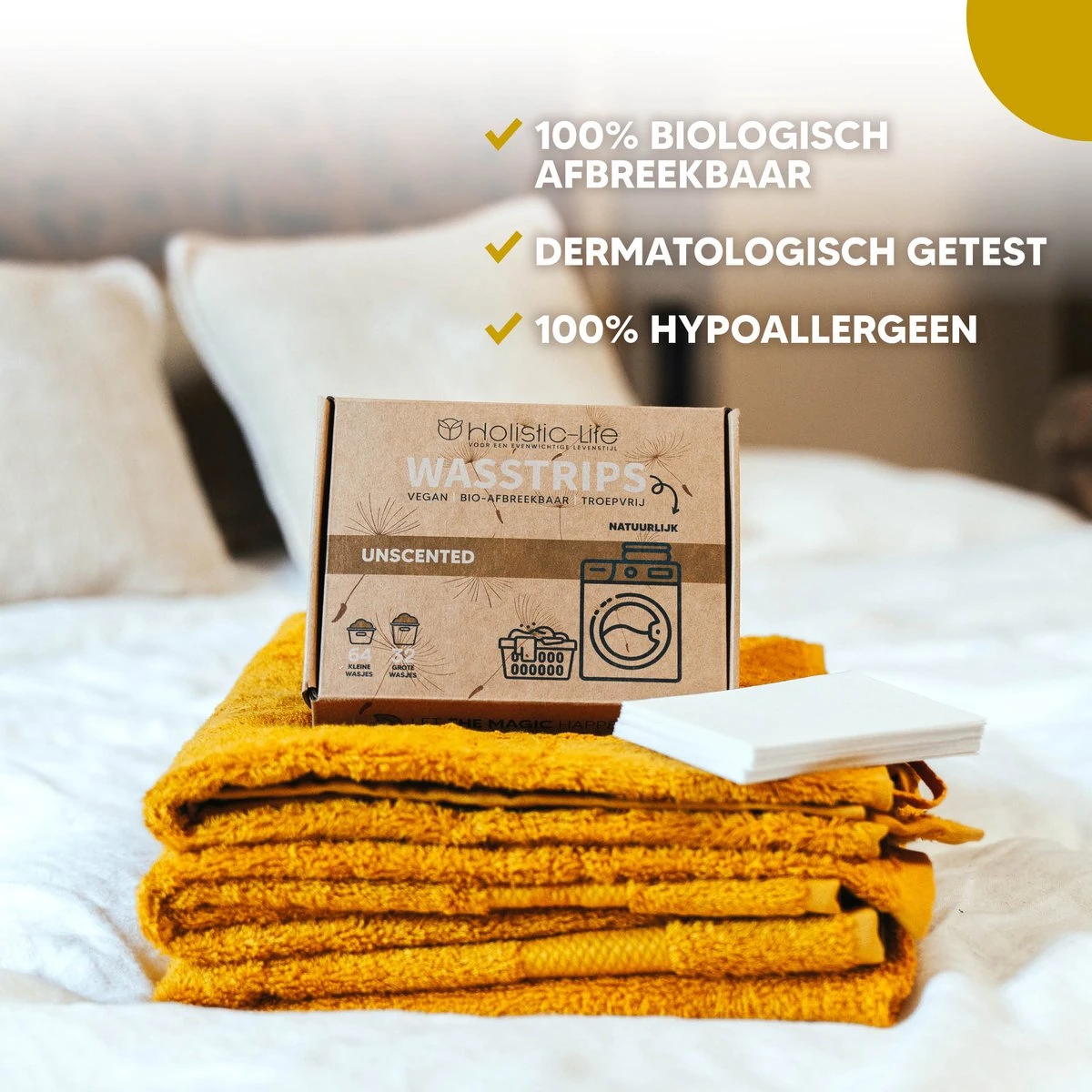 Wasmiddeldoekjes - Ongeparfumeerd Wasstrips 64 Wasbeurten – Wasmiddel Wasdoekjes - Natuurlijke Wasverzachter – Vegan – Zero Waste 11 Wasmiddeldoekjes - Ongeparfumeerd Wasstrips 64 Wasbeurten – Wasmiddel Wasdoekjes - Natuurlijke Wasverzachter – Vegan – Zero Waste - Afbeelding 11