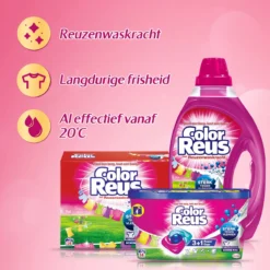 Color Reus Power Caps Wascapsules – Wasmiddel Capsules – Voordeelverpakking – 2x40 Wasbeurten -Wasbenodigdheden Winkel 1200x1200 532