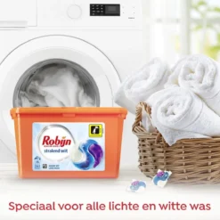 Robijn Stralend Wit 3 In 1 Wascapsules Speciaal Voor De Witte Was - 40 Wasbeurten Kwartaalbox -Wasbenodigdheden Winkel 1200x1200 689